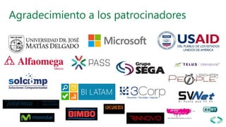 Agradecimiento a los patrocinadores
 