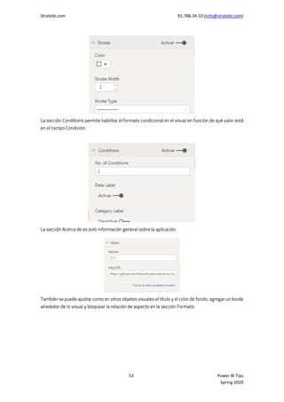Stratebi.com 91.788.34.10 (Info@stratebi.com)
53 Power BI Tips
Spring 2020
 