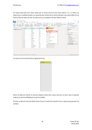 Stratebi.com 91.788.34.10 (Info@stratebi.com)
82 Power BI Tips
Spring 2020
 