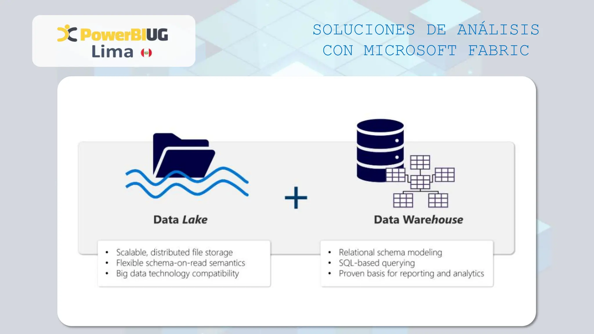 SOLUCIONES DE ANÁLISIS
CON MICROSOFT FABRIC