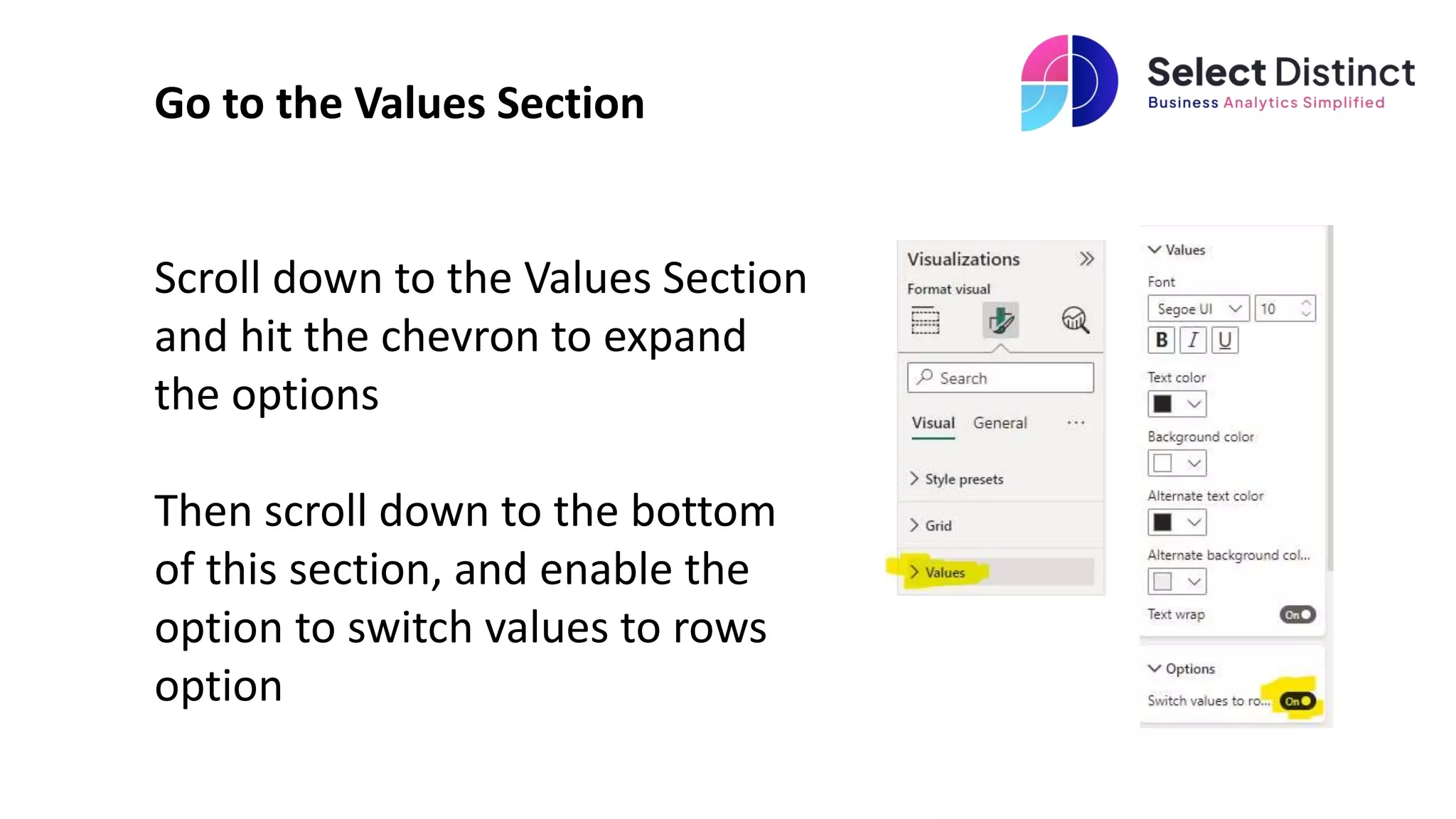 Flipping Matrix How to flip values to rows in a matrix in Power BI | PPTX