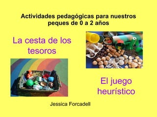 Actividades pedagógicas para nuestros peques de 0 a 2 años Jessica Forcadell  La cesta de los tesoros El juego heurístico 