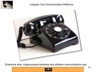 Integrate Your Communication Platforms Enterprise wide, single-purpose hardware and software communications app 