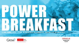 Power breakfast - Marcin Stawowczyk