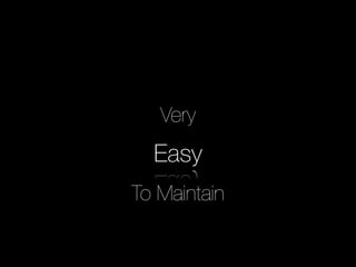 Easy
Very
To Maintain
 