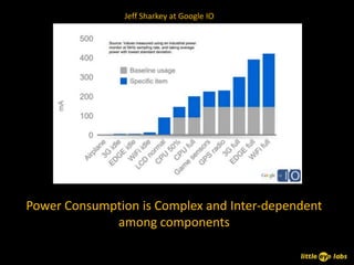 Jeff Sharkey at Google IO




Power Consumption is Complex and Inter-dependent
             among components
 