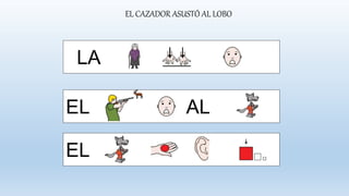 EL CAZADOR ASUSTÓ AL LOBO
LA
EL AL
EL