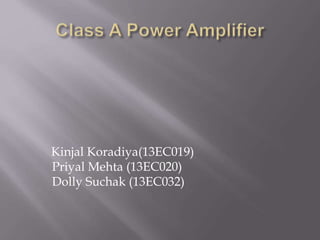 Kinjal Koradiya(13EC019)
Priyal Mehta (13EC020)
Dolly Suchak (13EC032)
 