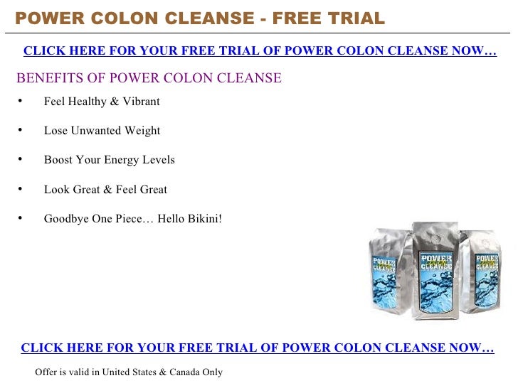 Natural Colon Cleanse Free Trial Natural Colon Cleanse Free Trial