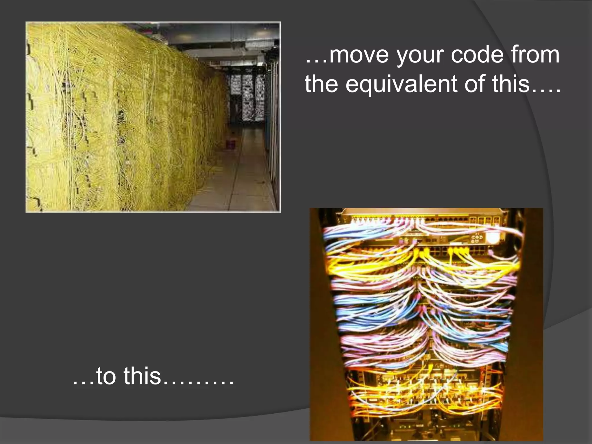 …move your code from
the equivalent of this….

…to this………

 