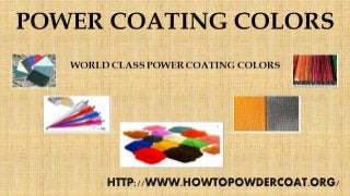 Power Coating Colors