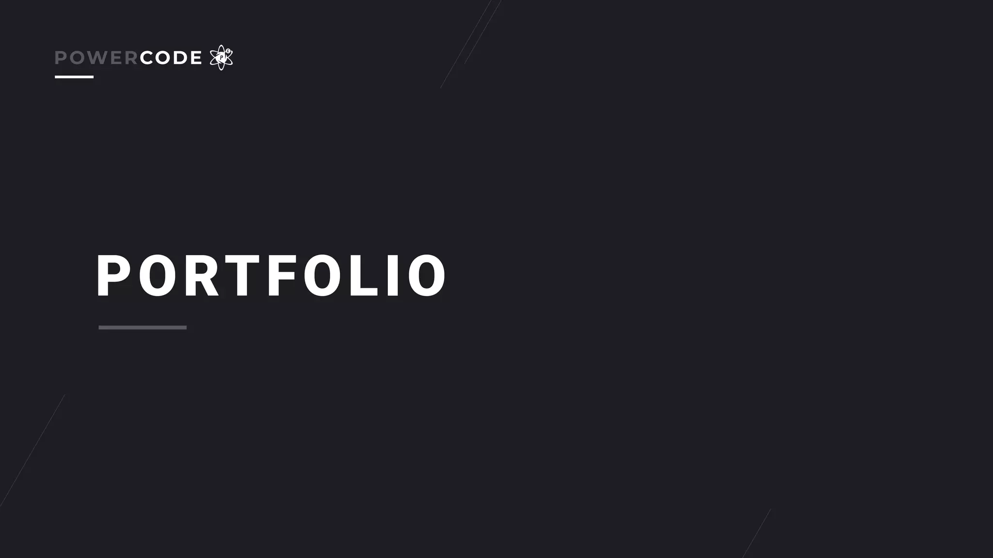 PORTFOLIO
POWERCODE
 