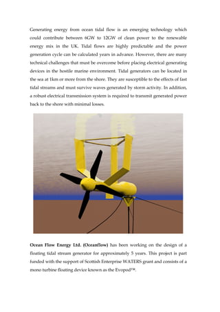 Power conversion system design for tidal stream generator by Oceanflow ...