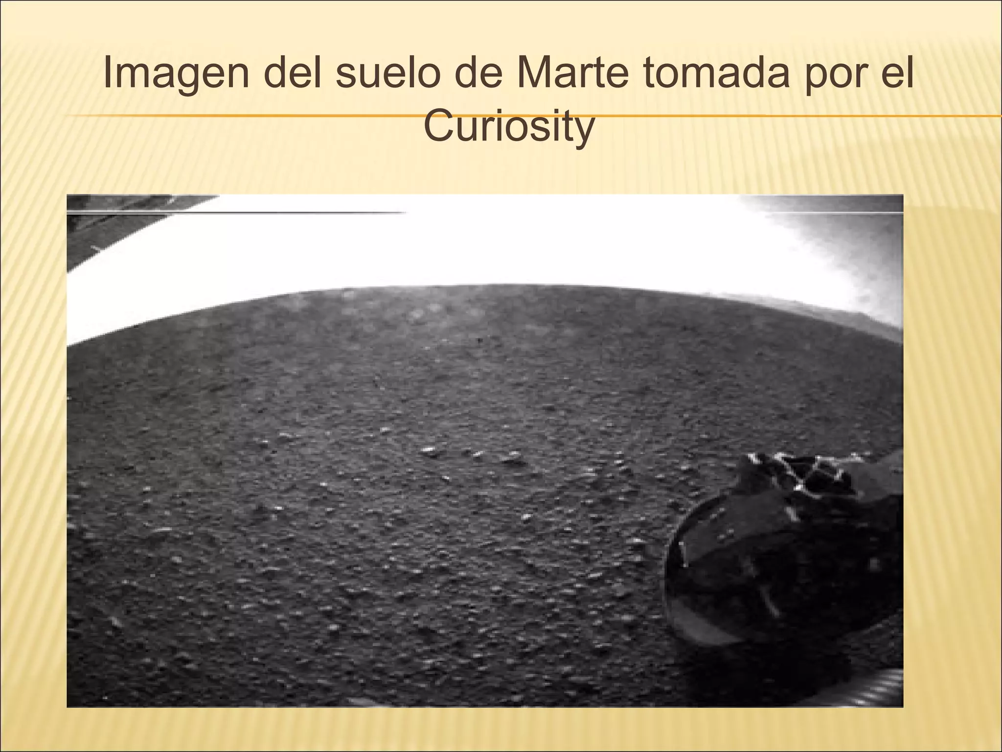 Imagen del suelo de Marte tomada por el
Curiosity
 