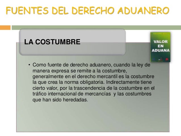 Principios y Fuentes del derecho Aduanero