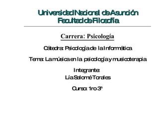 Universidad Nacional de Asunción Facultad de Filosofía ,[object Object],[object Object],[object Object],[object Object],[object Object],[object Object]