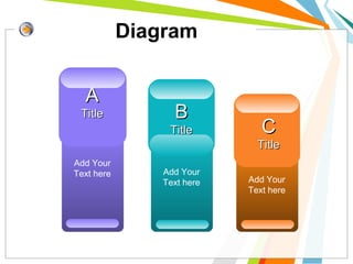 Diagram
Add Your
Text here
AA
TitleTitle
Add Your
Text here
CC
TitleTitle
Add Your
Text here
BB
TitleTitle
 