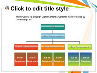 Click to edit title style
Sub DepartmentSub Department
Sub 01
Department
Sub 01
Department
Sub Department
Sub 01
Department
Sub 01
Department
Sub 01
Department
Sub 01
Department
Sub Department
CEO
ThemeGallery is a Design Digital Content & Contents mall developed by
Guild Design Inc.
 