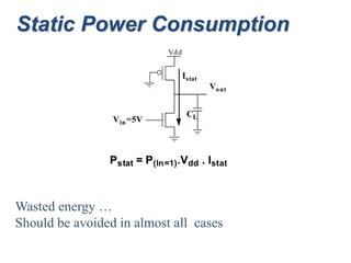 Power dissipation cmos | PPTX