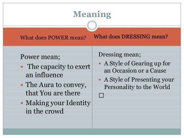 dressing mean