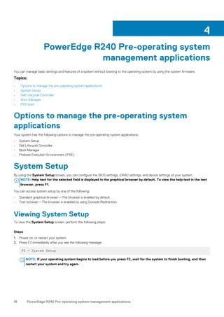 Dell EMC PowerEdge R240 Installation and Service Manual | PDF