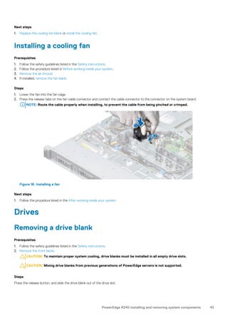 Dell EMC PowerEdge R240 Installation and Service Manual | PDF