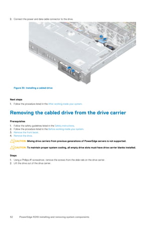 Dell EMC PowerEdge R240 Installation and Service Manual | PDF