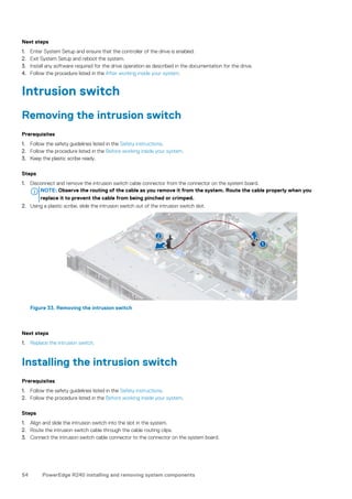 Dell EMC PowerEdge R240 Installation and Service Manual | PDF