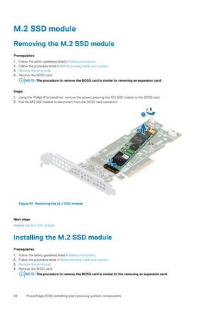 Dell EMC PowerEdge R240 Installation and Service Manual | PDF