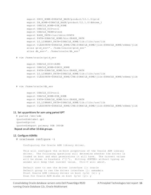 Consolidating Oracle database servers onto Dell PowerEdge R920 runnin…