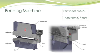 Bending Machine For sheet metal
Thickness ≤ 6 mm
 