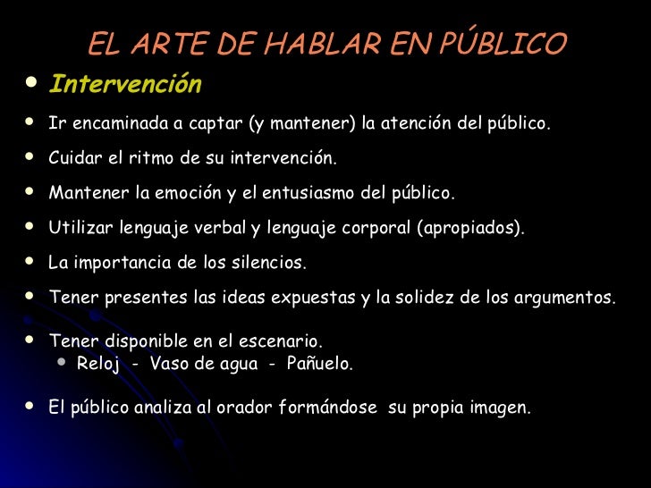 Power El Arte De Hablar En PúBlico