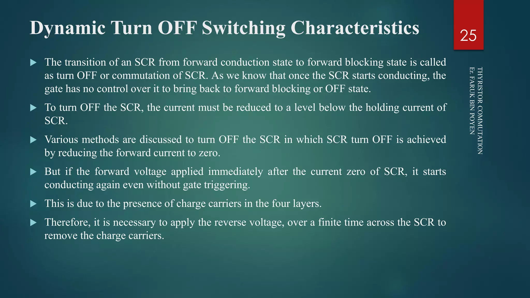 Power Electronics - Thyristor Commutation | PDF