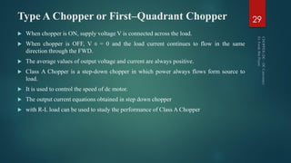 Power Electronics Chopper (dc – dc converter) | PDF