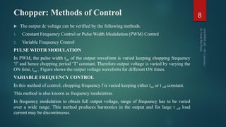 Chopper Modulation Power Electronics Chopper (dc – dc converter) | PDF