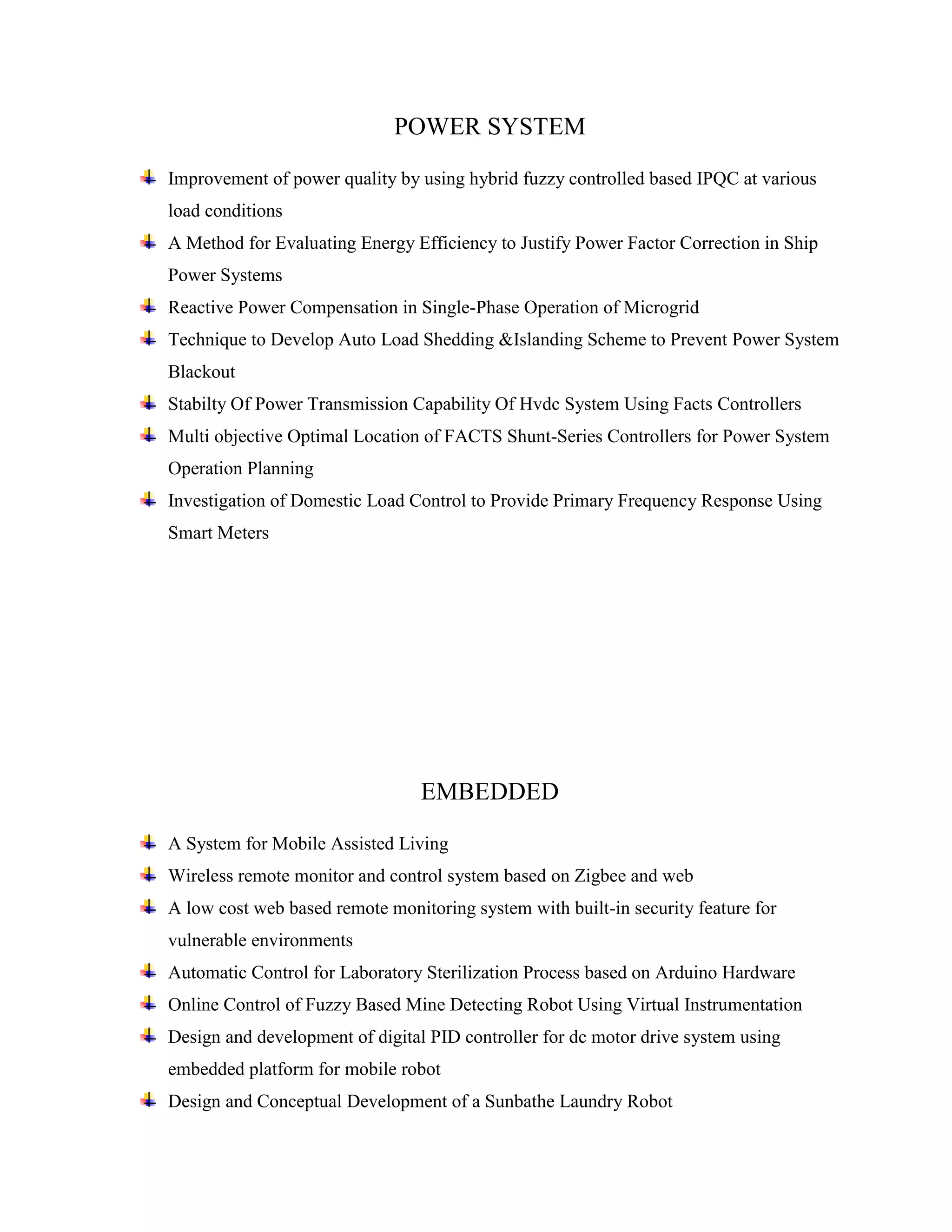 Power electronics embedded power system titles | DOCX
