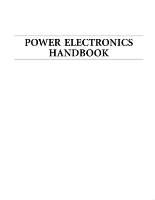 Power electronics handbook