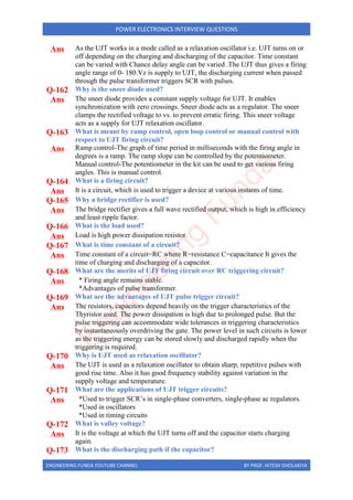 Power Electronics interview questions | PDF