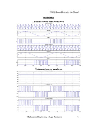 Power Electronics lab manual BE EEE | PDF