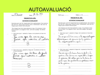 AUTOAVALUACIÓ
 
