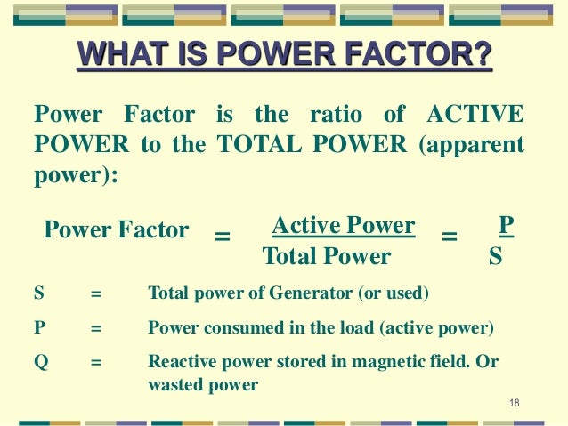 Power factor