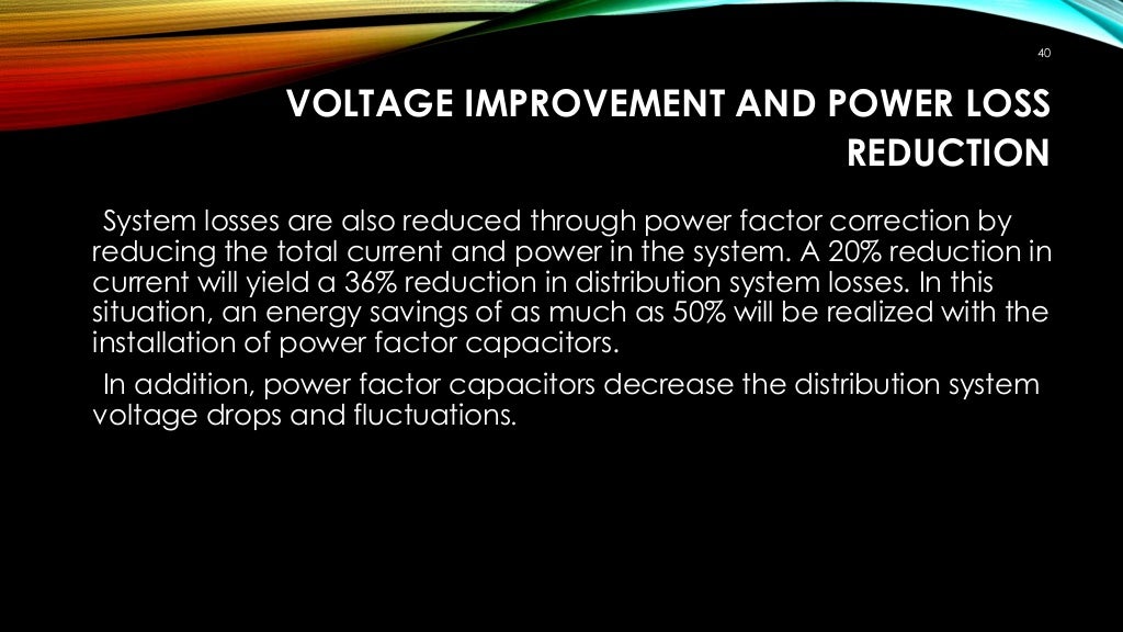 Power factor correction