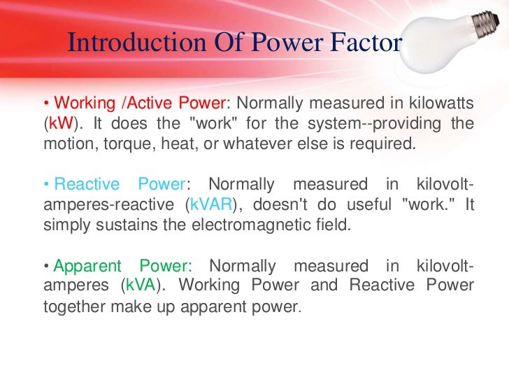 Power factor improvement of an induction motor