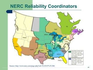 45
NERC Reliability Coordinators
Source: http://www.nerc.com/page.php?cid=5%7C67%7C206
 