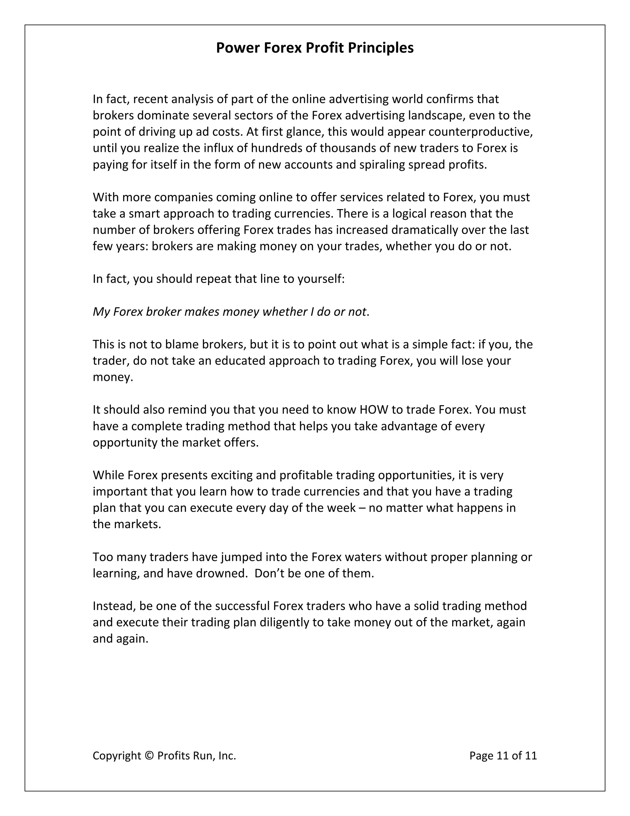 Power Forex Profit Principle