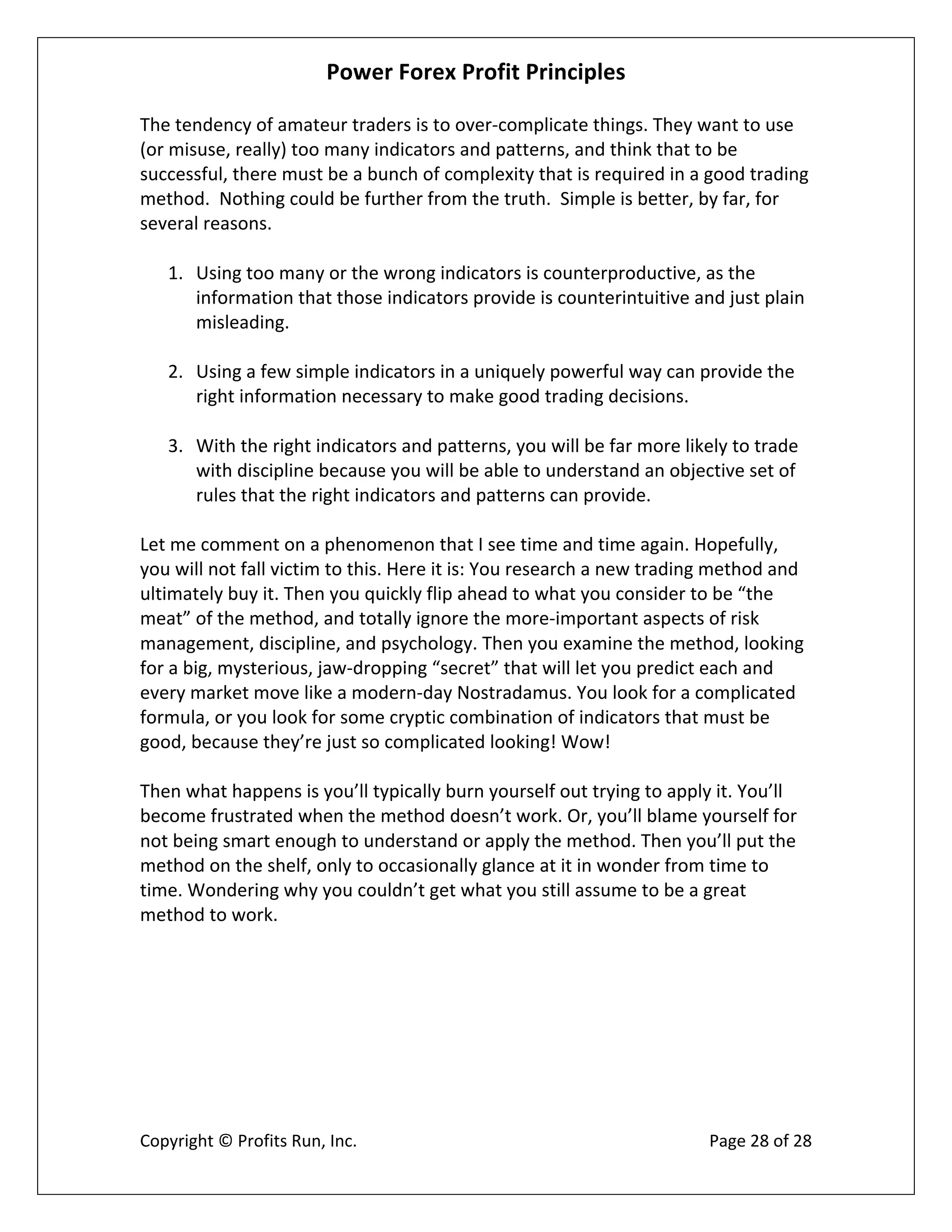 Power Forex Profit Principle