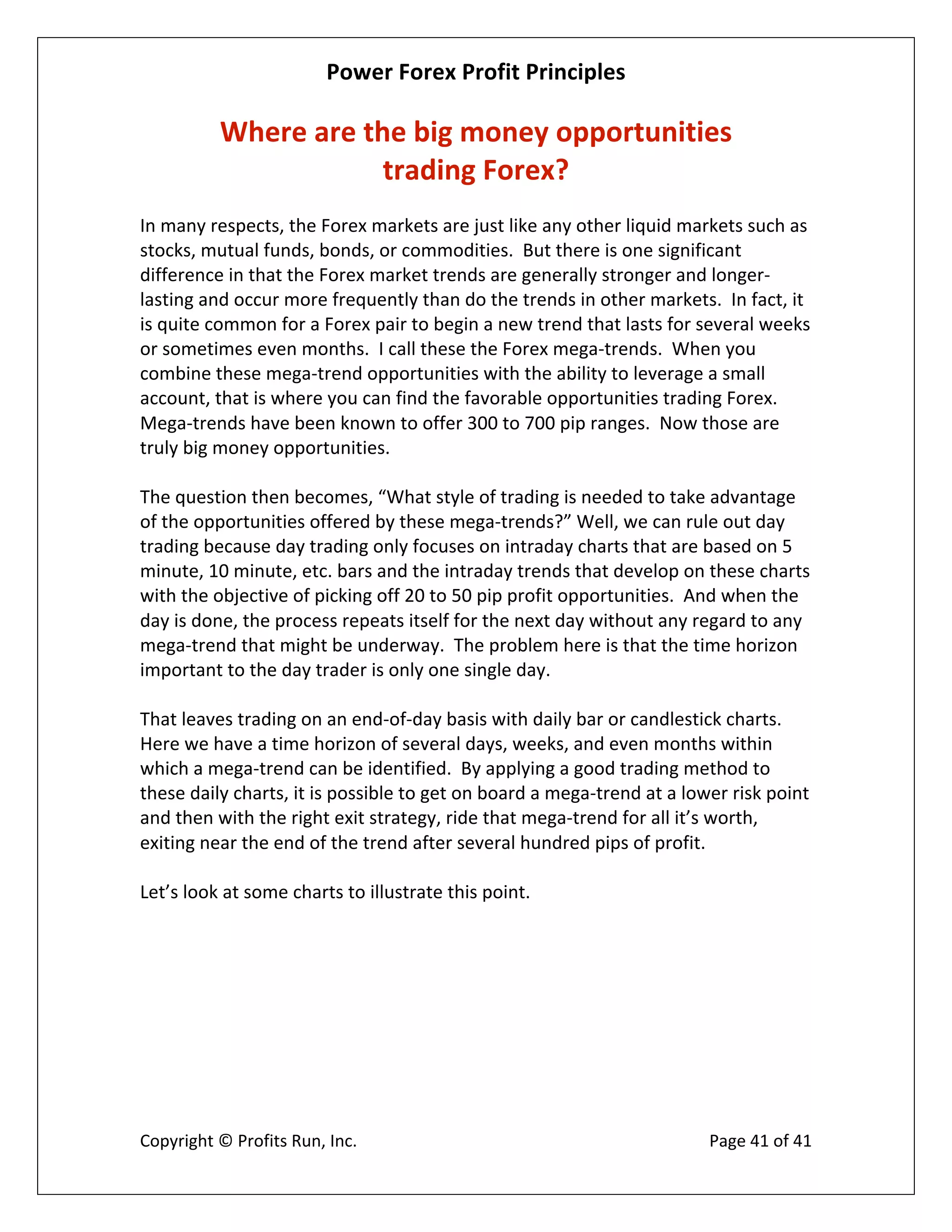 Power Forex Profit Principle