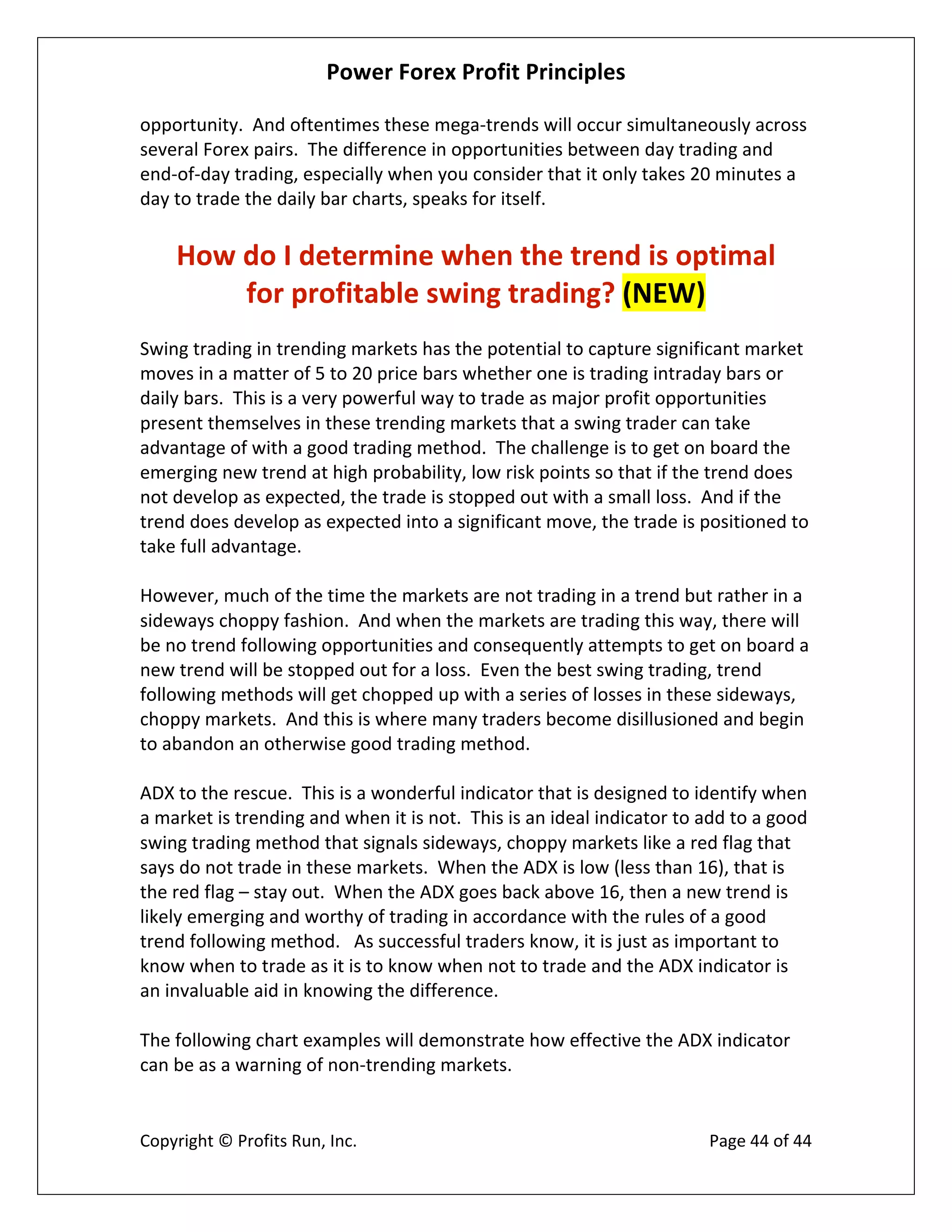 Power Forex Profit Principle