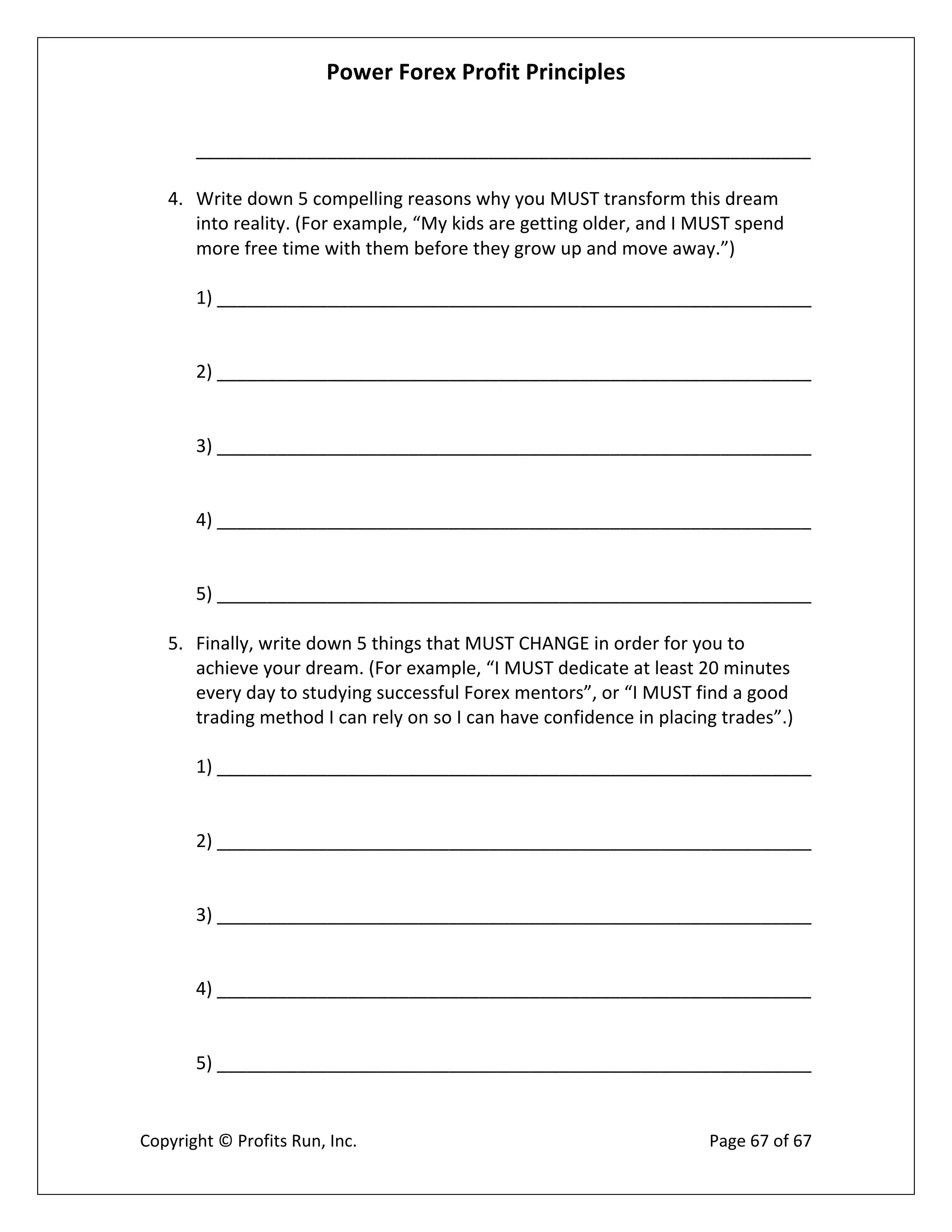 Power Forex Profit Principle