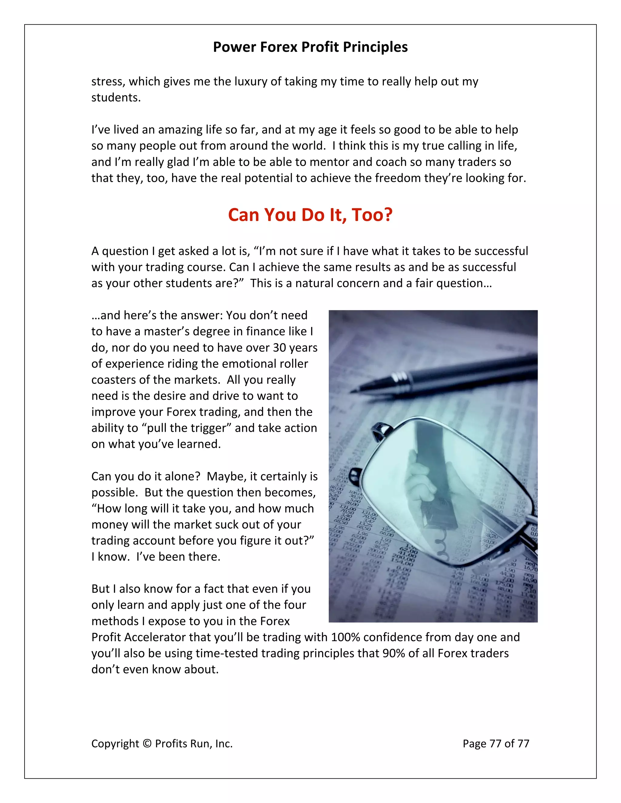 Power Forex Profit Principle